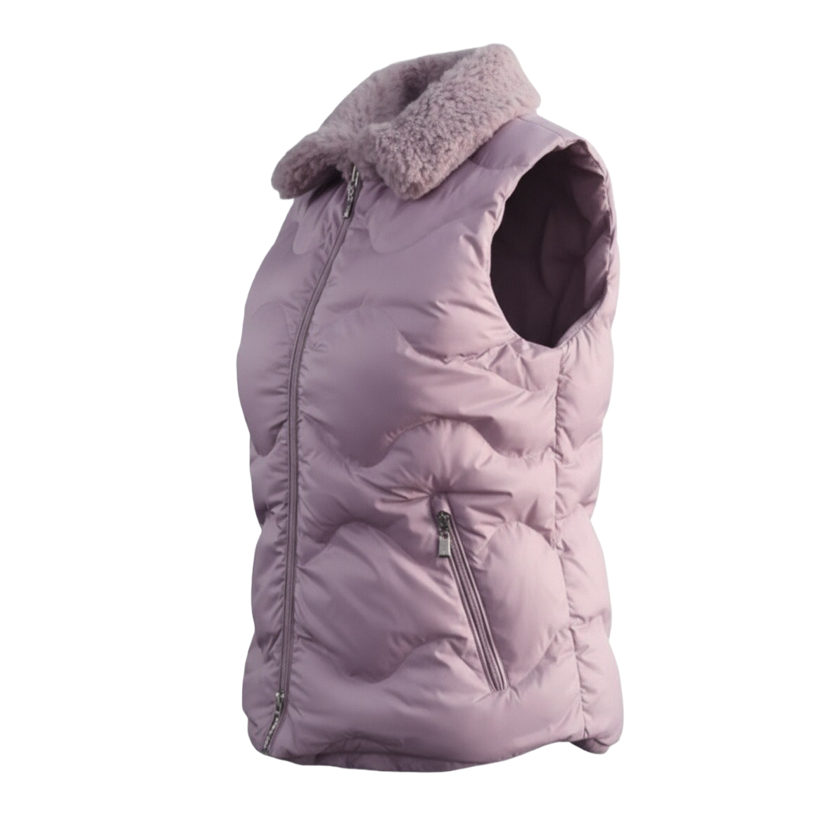 Women's Pink Puffer Vest