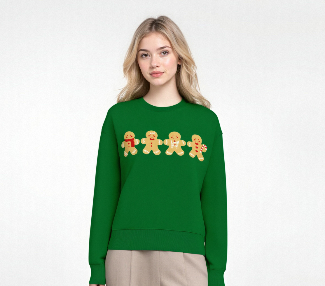 Green Gingerbread Sweater