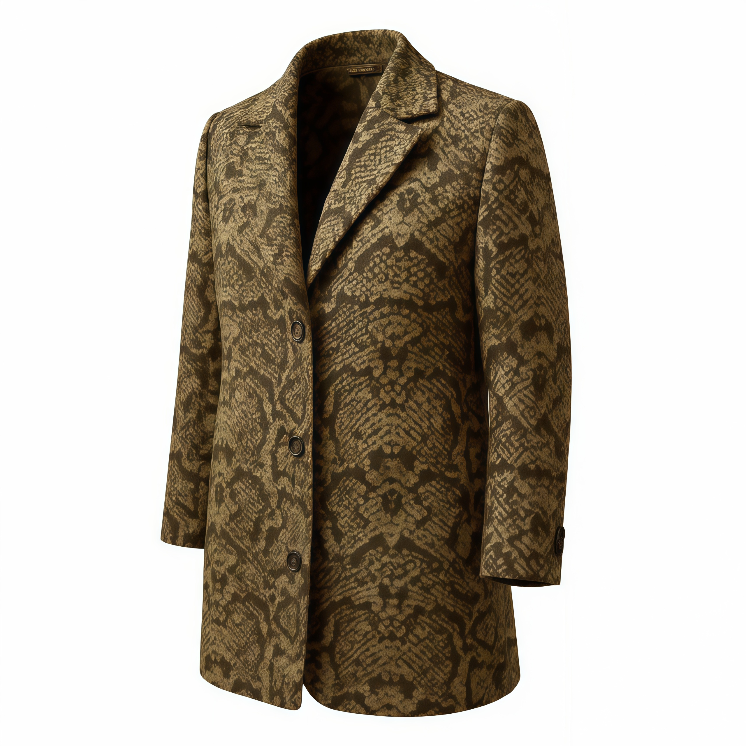 Men's Snake Print Coat