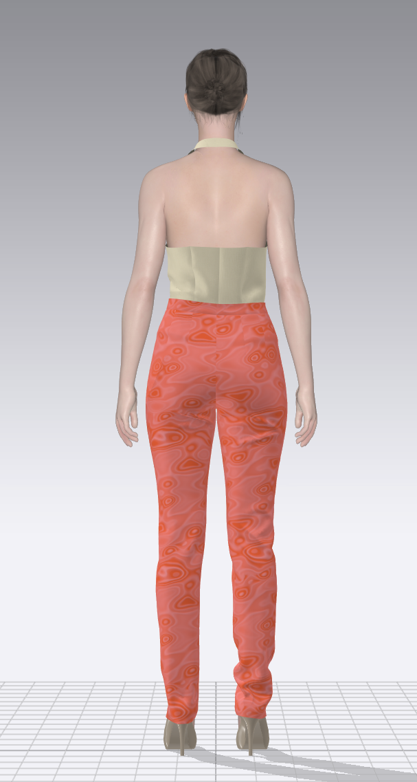 Vibrant Floral Slim Trousers