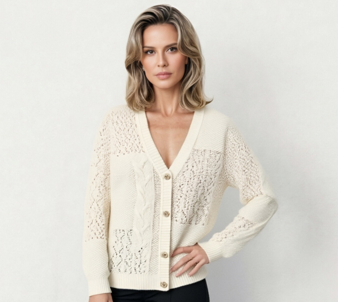 Cream Knit Cardigan