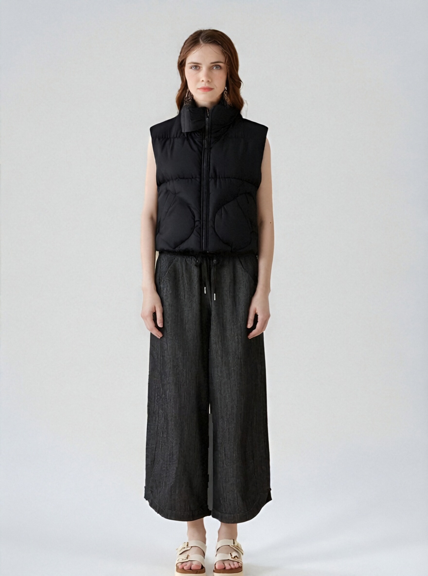 Black Padded Vest