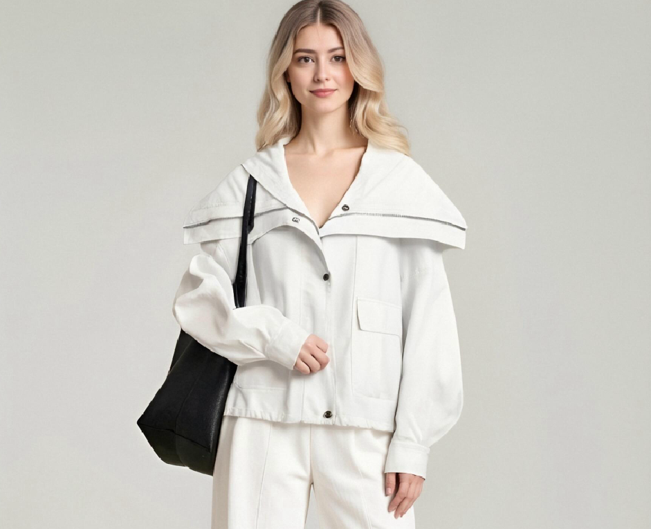 White Oversized Jacket