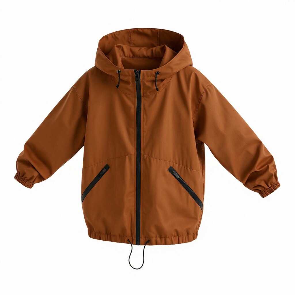 Brown Hooded Jacket