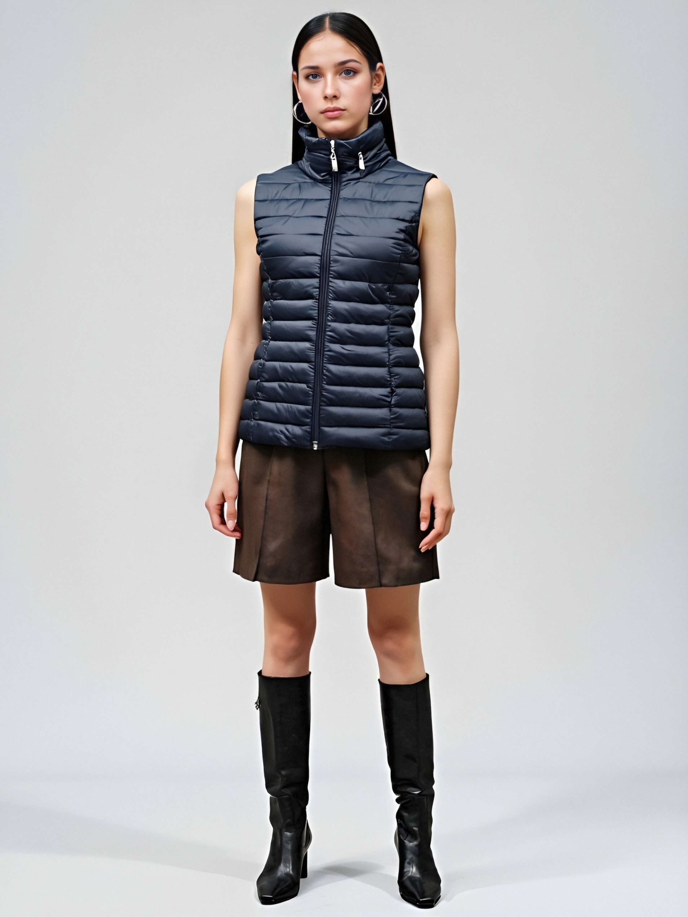 Women's Black Padded Vest