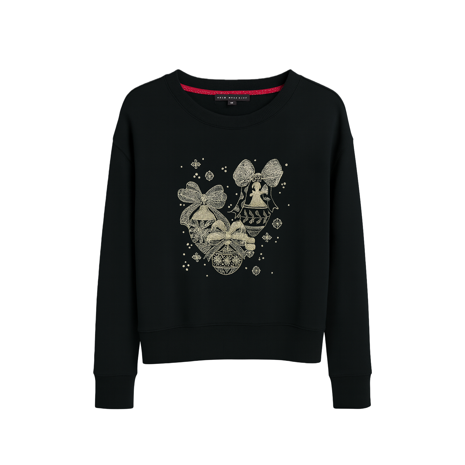 Black Christmas-themed sweatshirt