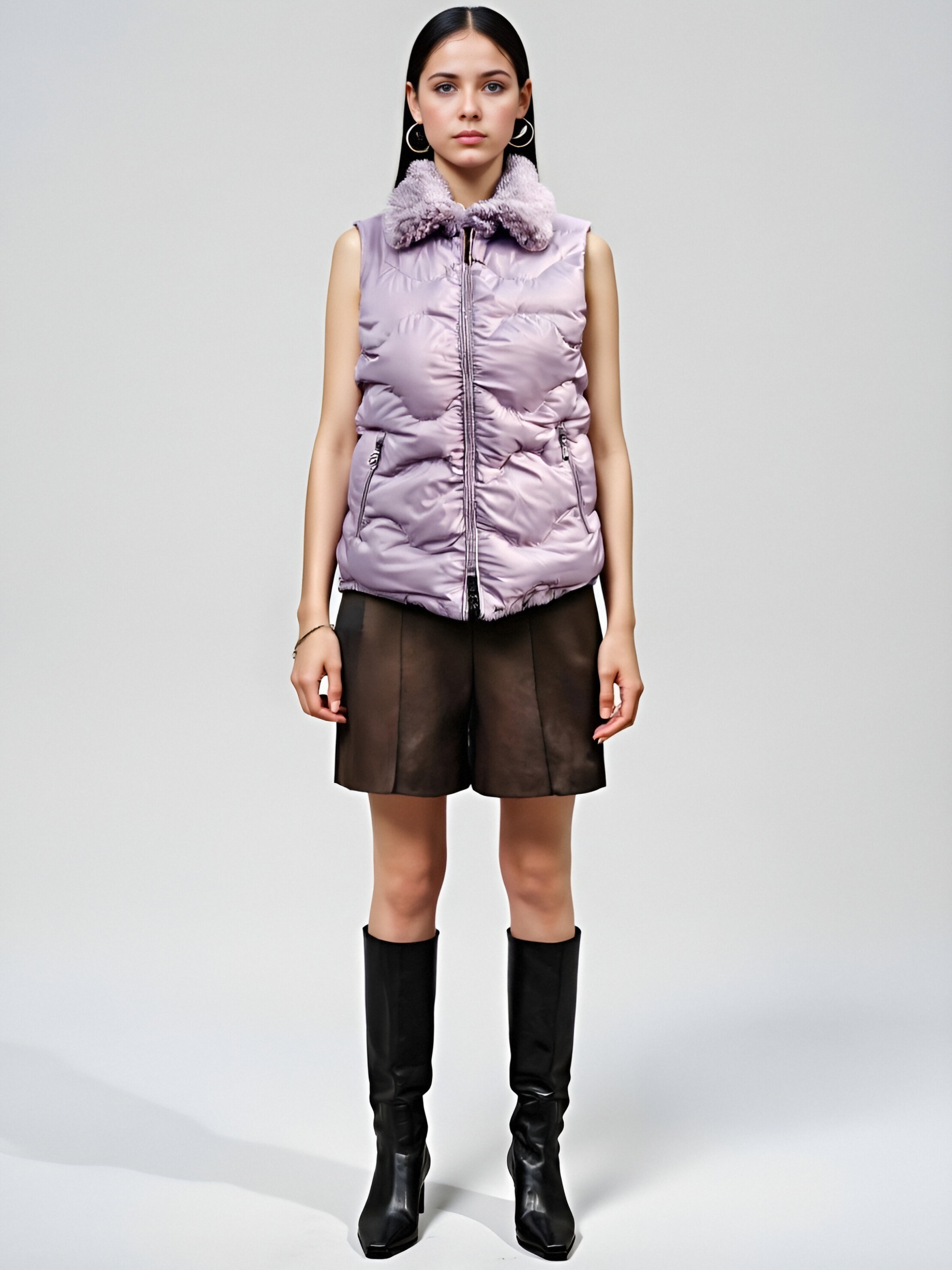 Women's Pink Puffer Vest