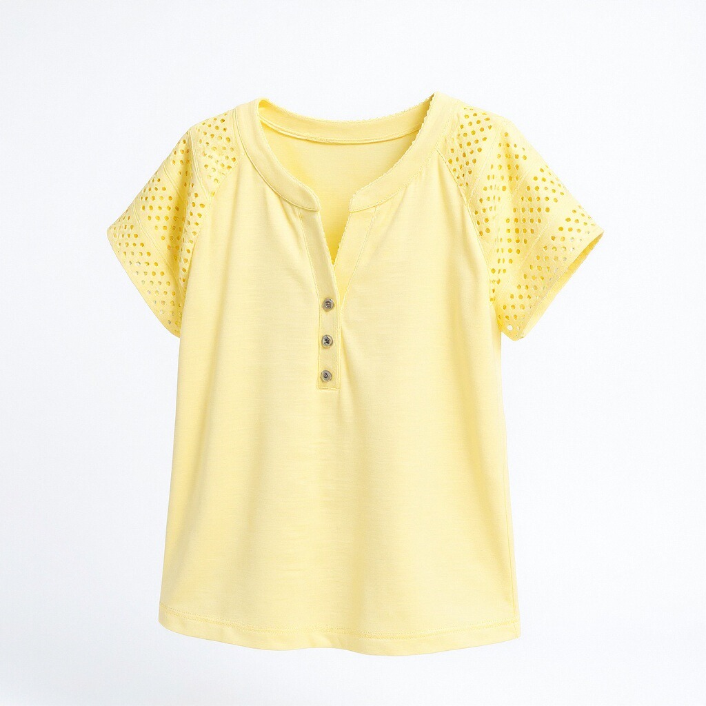 Yellow Short Sleeve Top