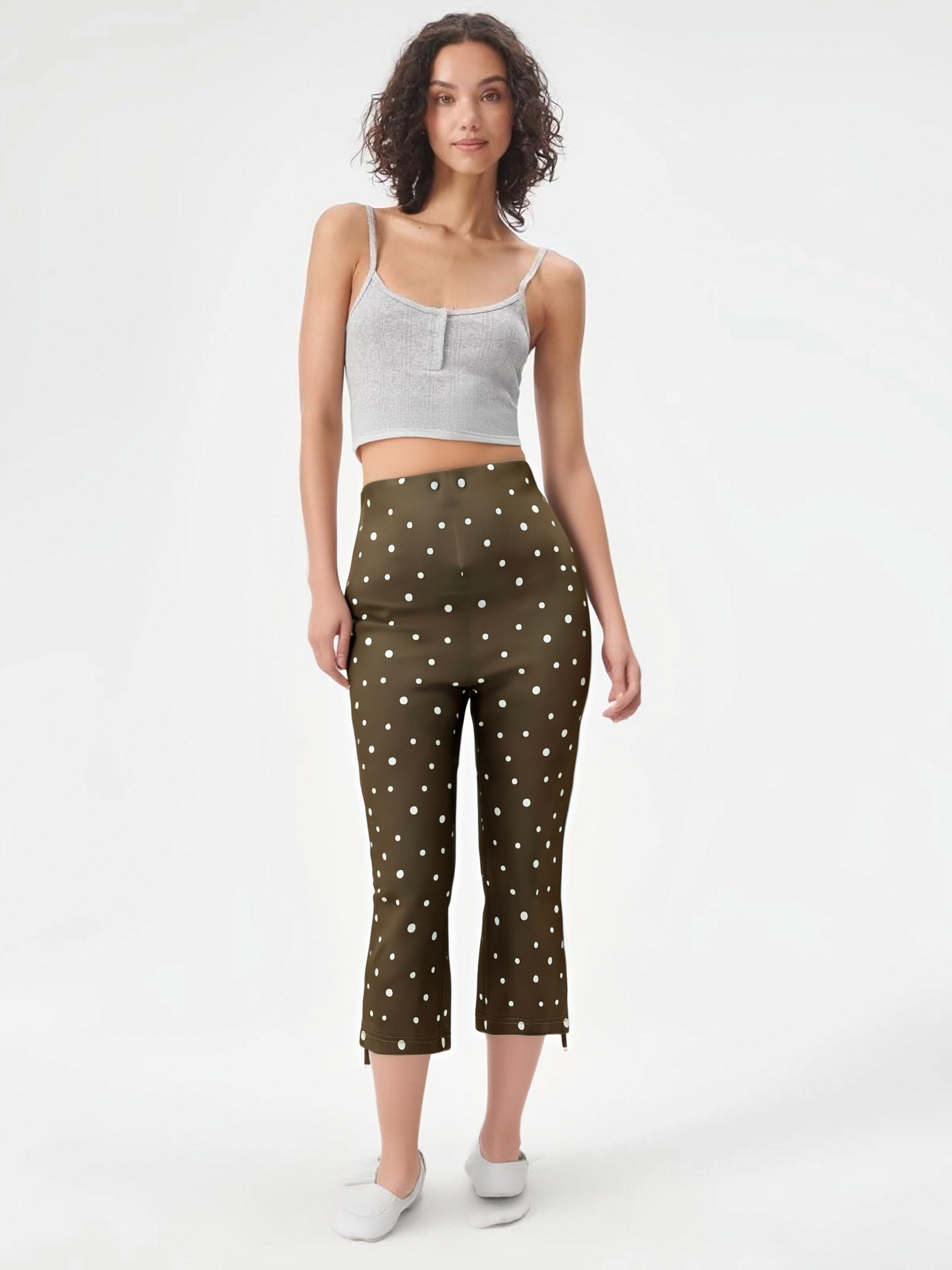 Brown Polka Dot Pants