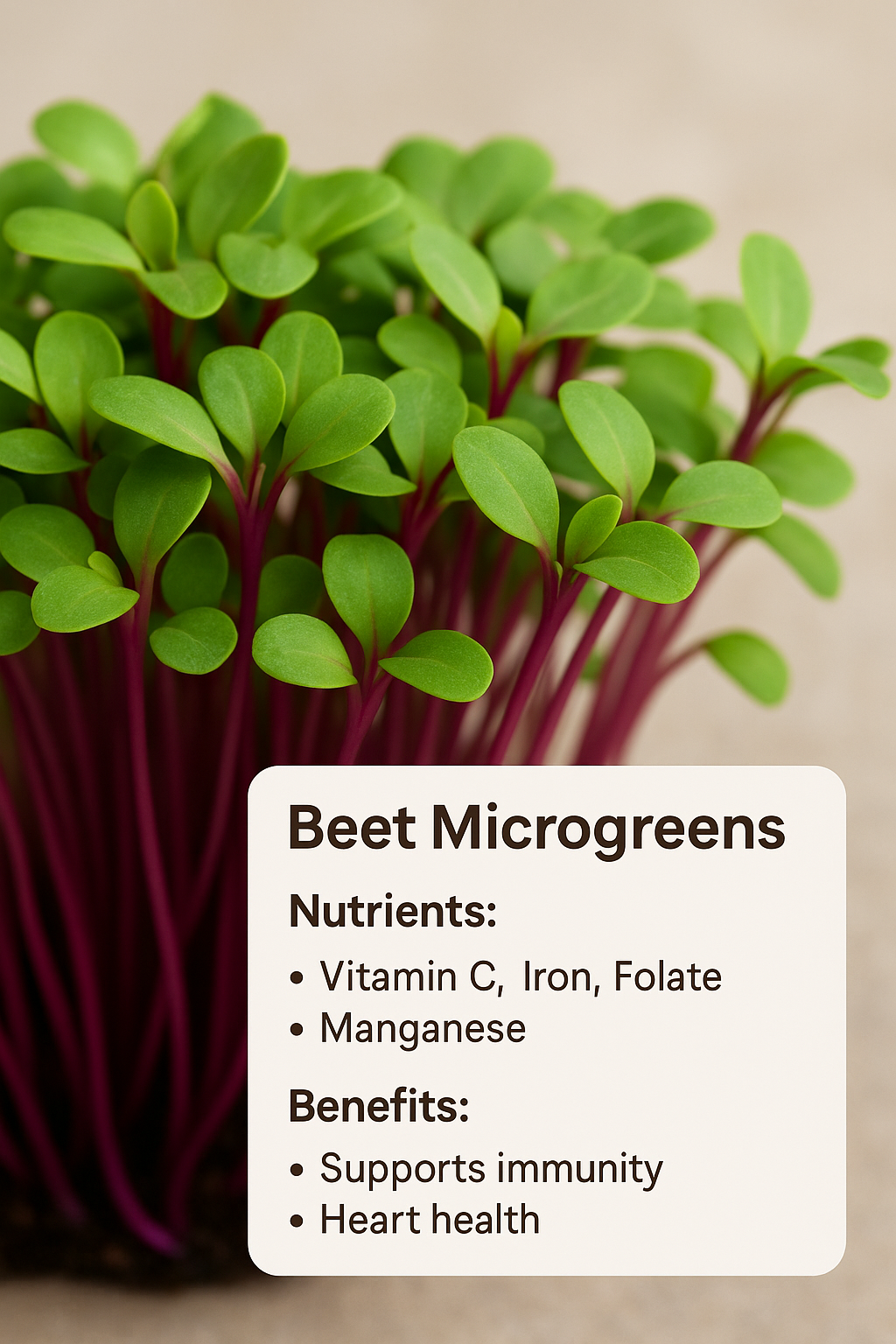 Beet root Microgreens