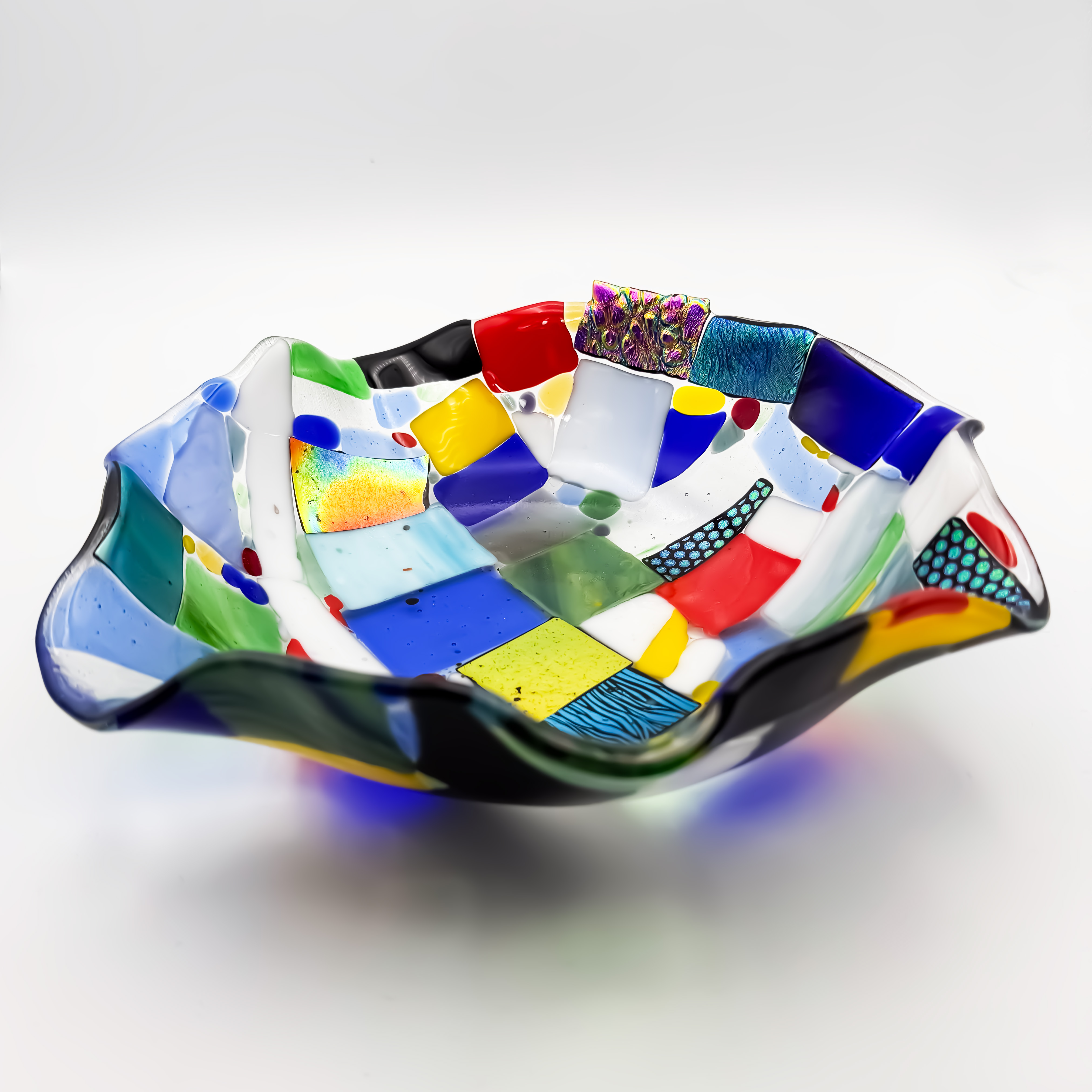 Handmade Fused Glass Decorative Bowl