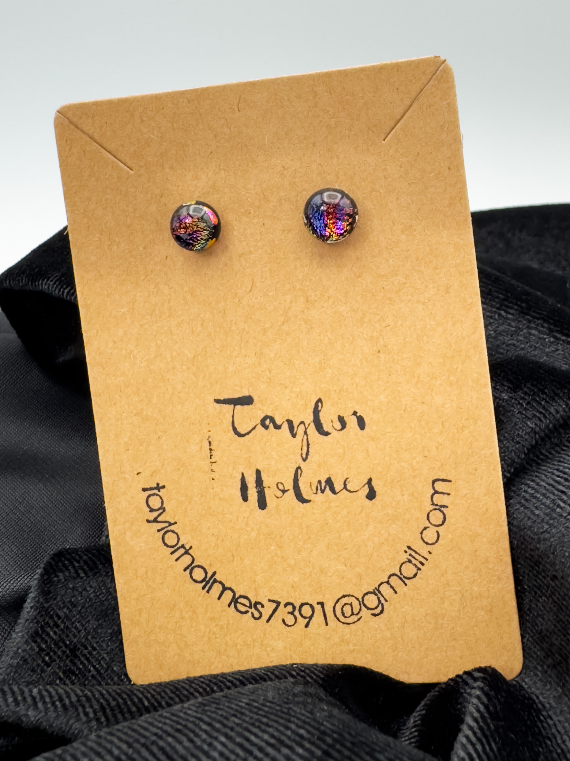 Dichroic Glass Studs