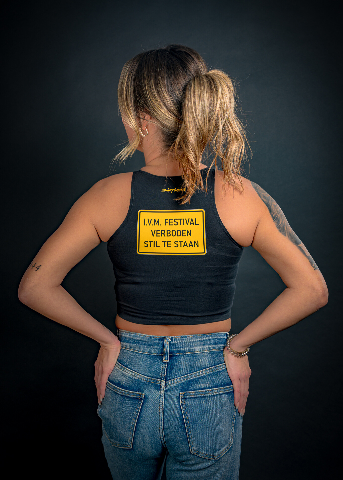 Traffic Sign Crop Top     Swiftwear Women   