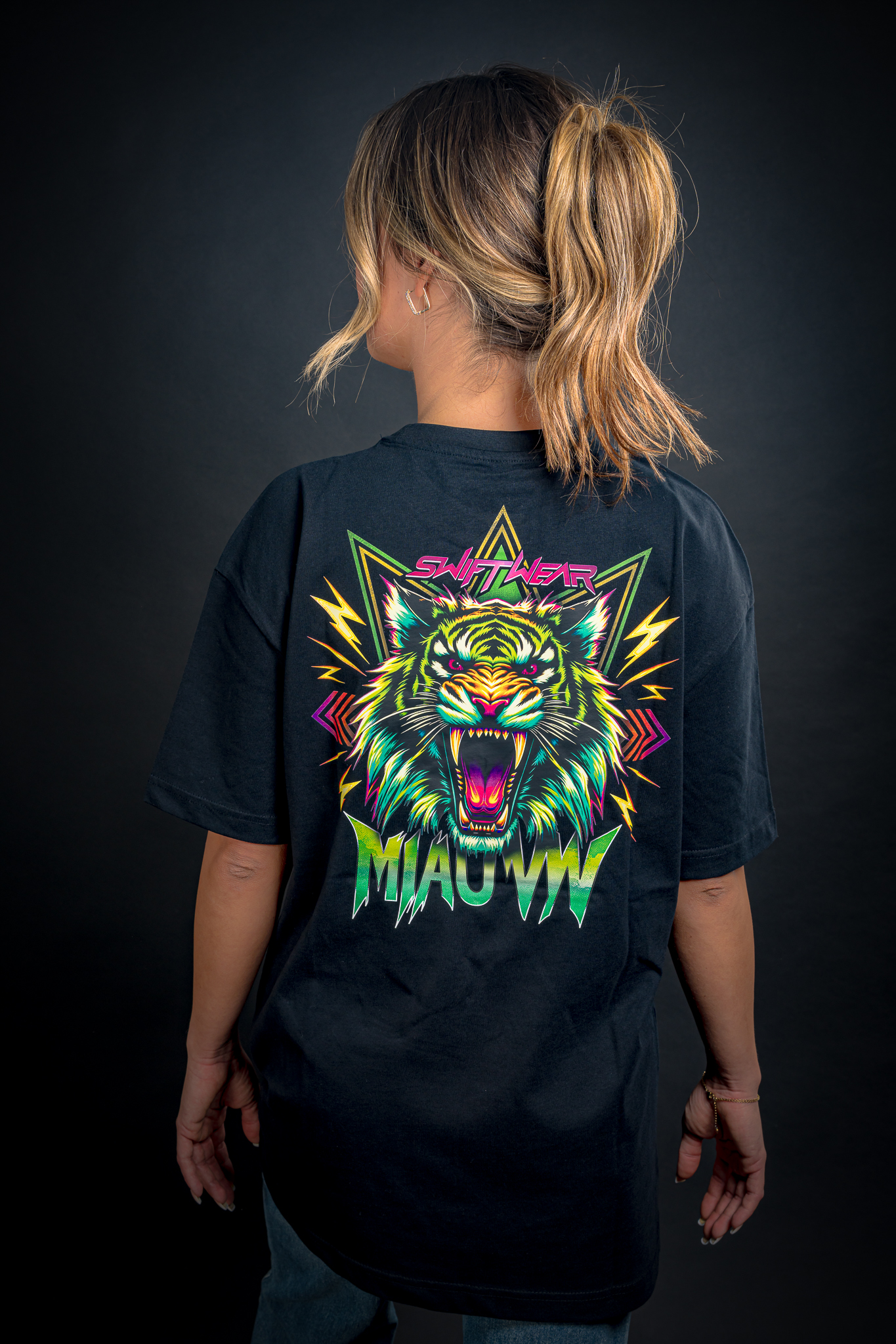 Oversized Tiger T-Shirt     Swiftwear Women