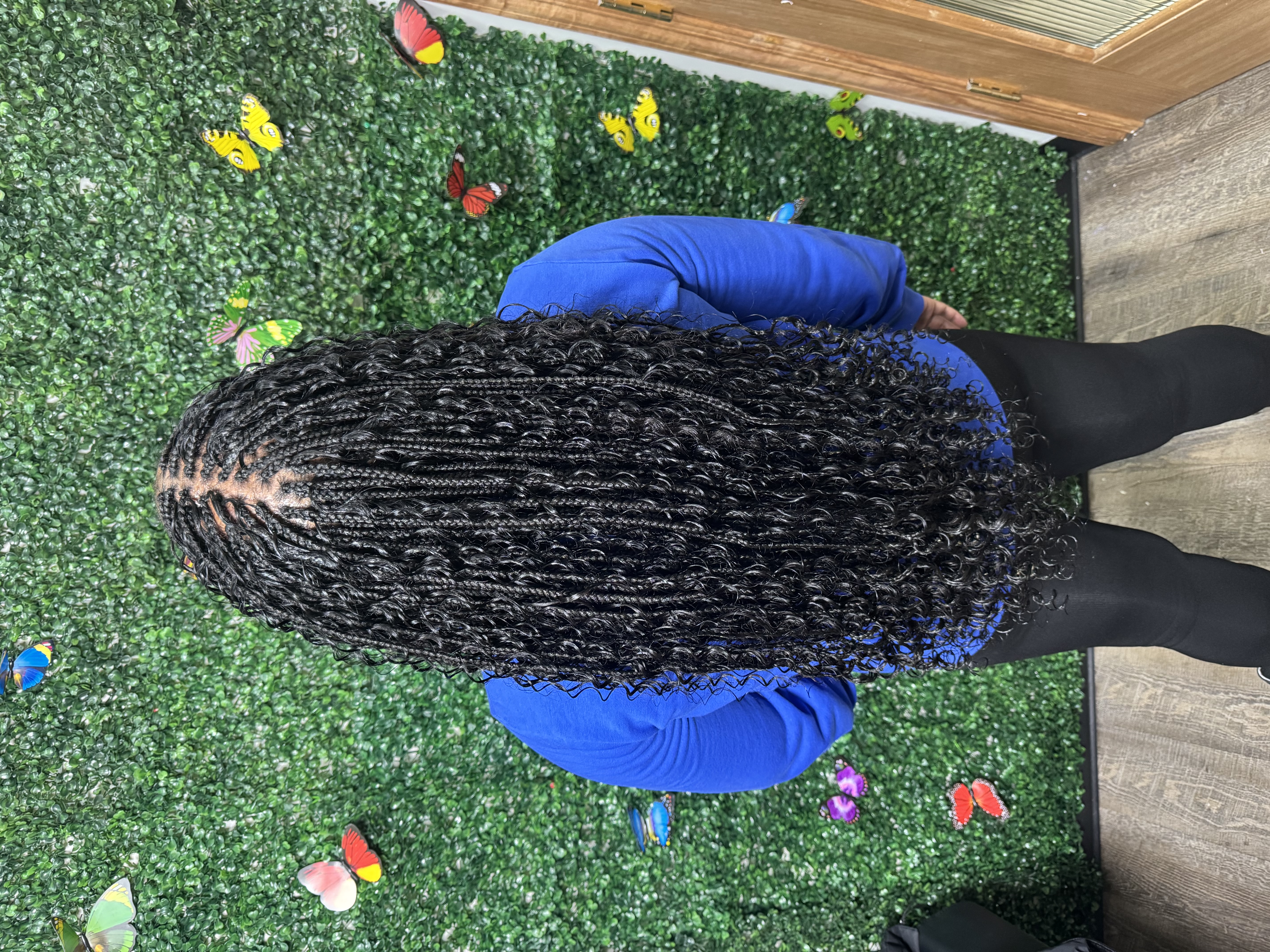  Box Braids waist length