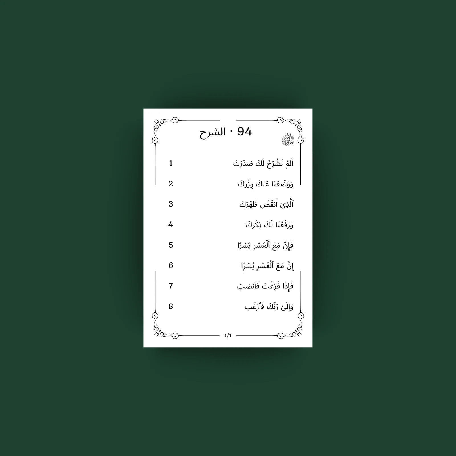 Sourat 94 · الشرح