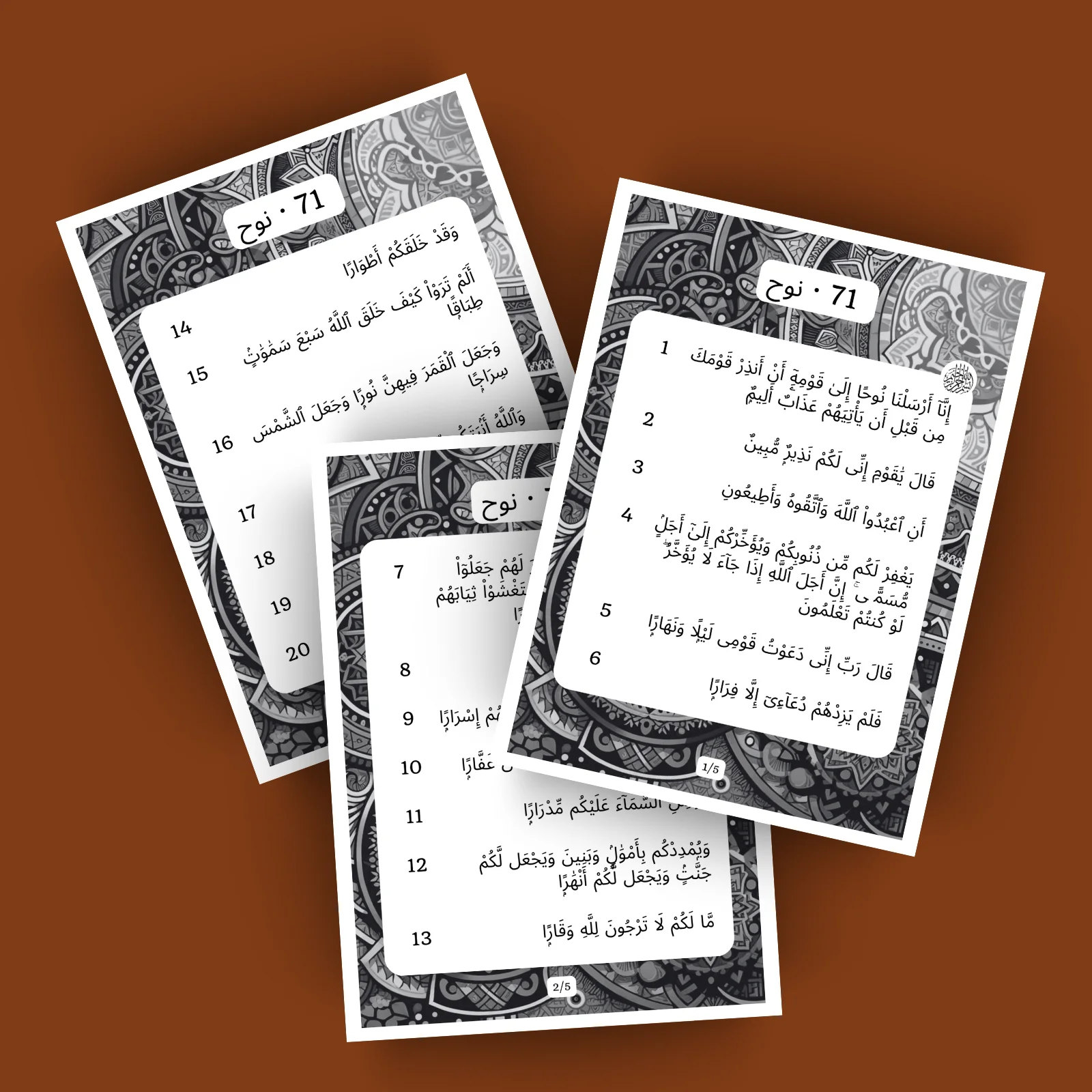 Sourat 71 · نوح
