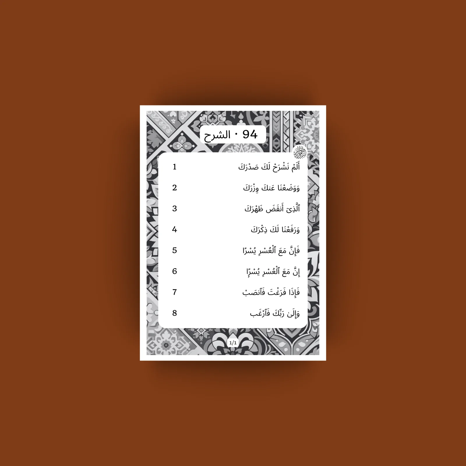 Sourat 94 · الشرح