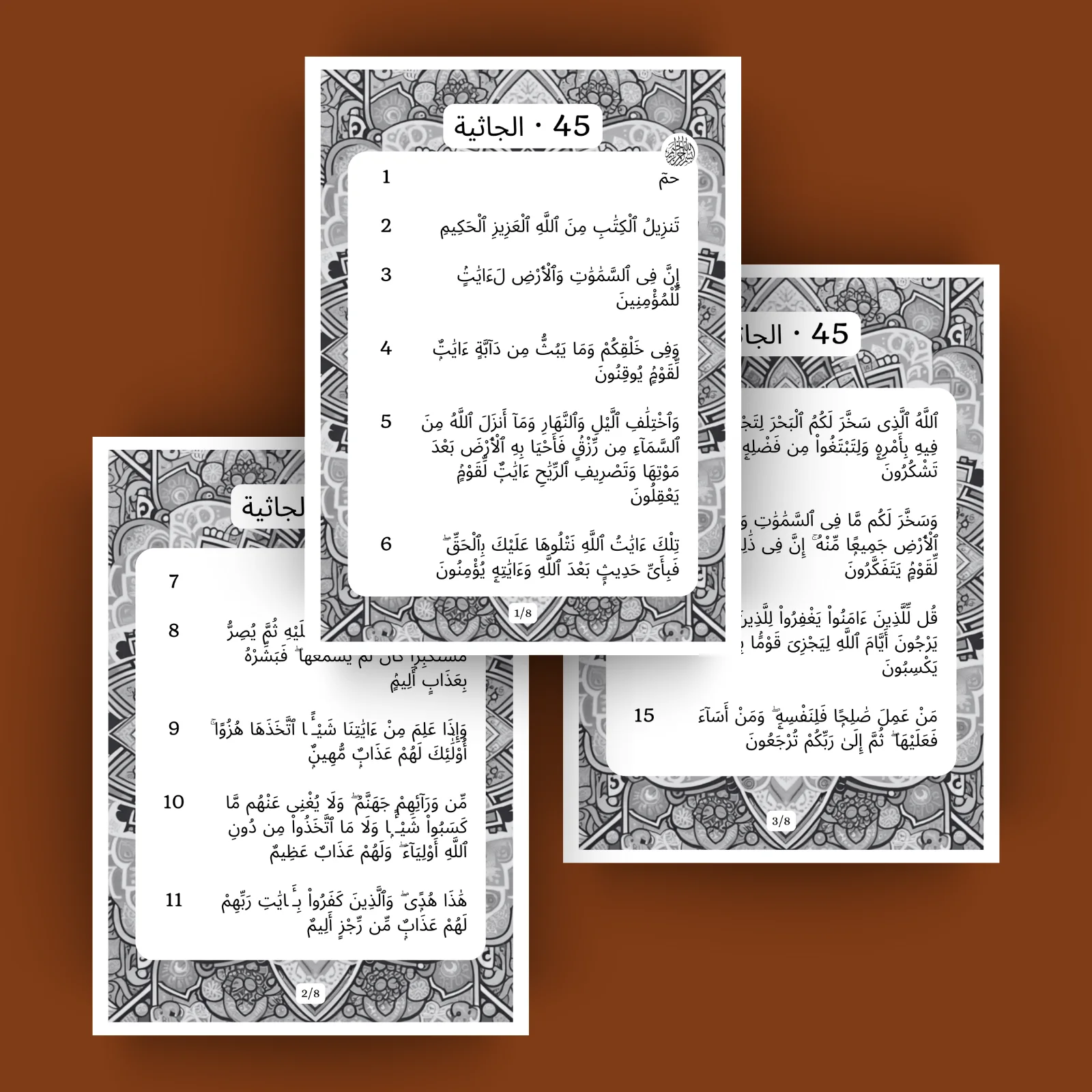 Sourat 45 · الجاثية