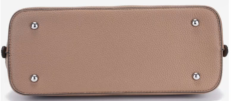 Lavency Taupe Leather Handbag