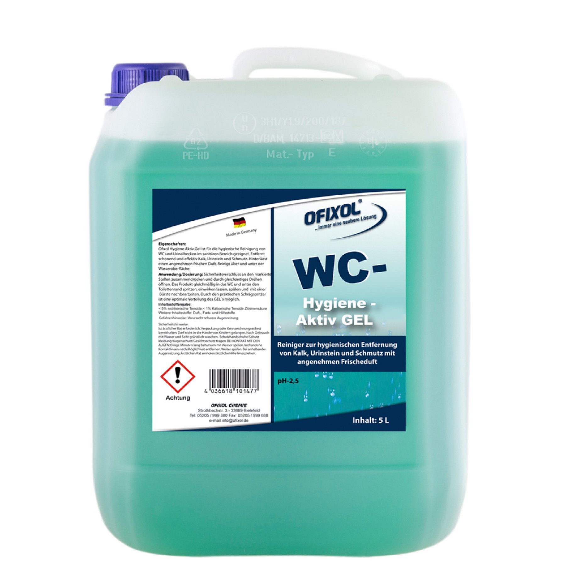 5 Liter OFIXOL WC-Hygiene Sanitärreiniger