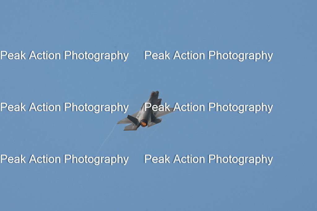 F35A Lightning Fighter Jet in Flight