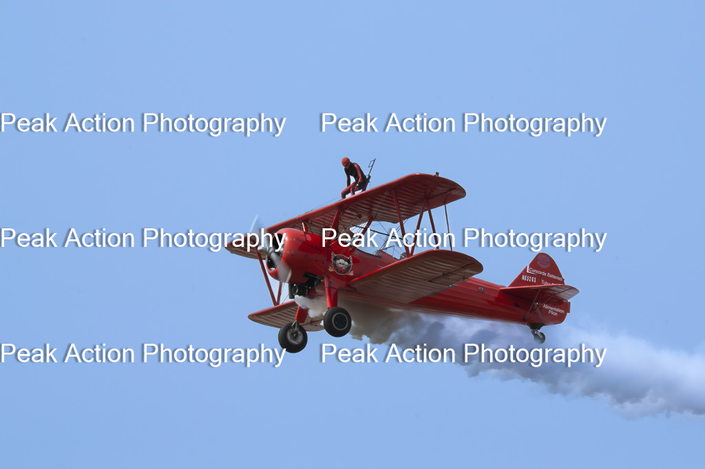 Vintage Red Biplane