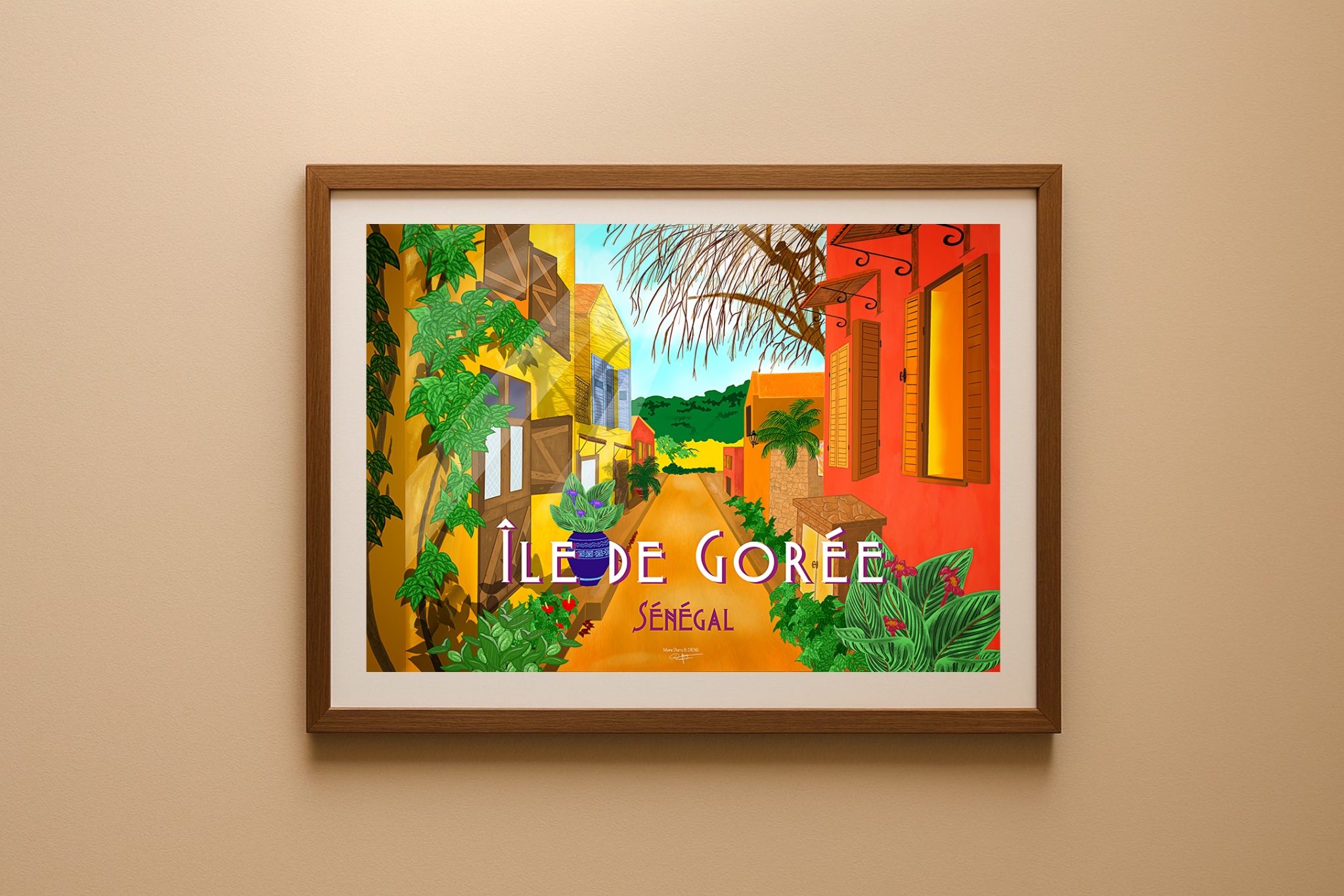 Affiche Île de Gorée, Sénégal