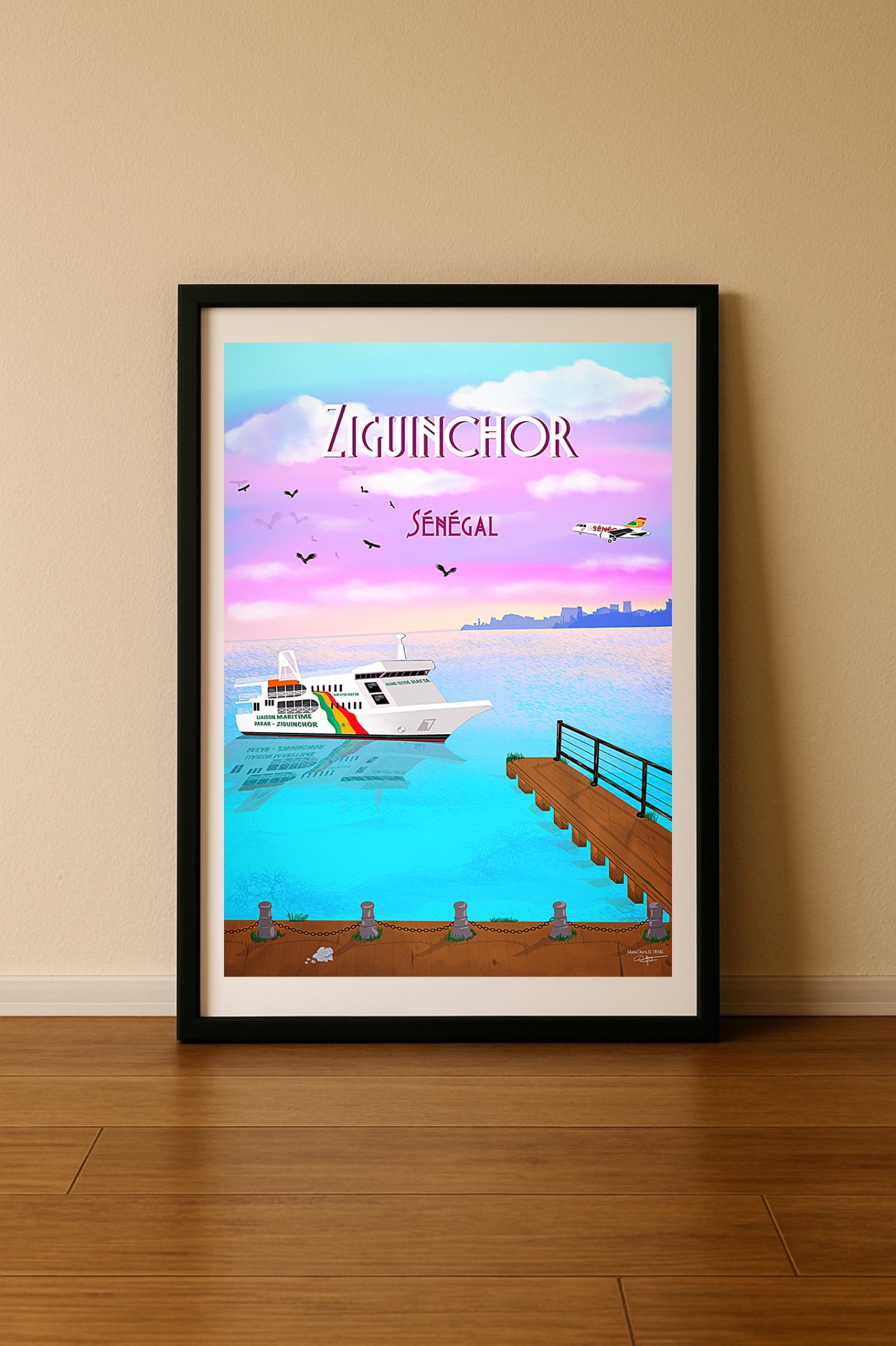 Affiche Ziguinchor Sénégal