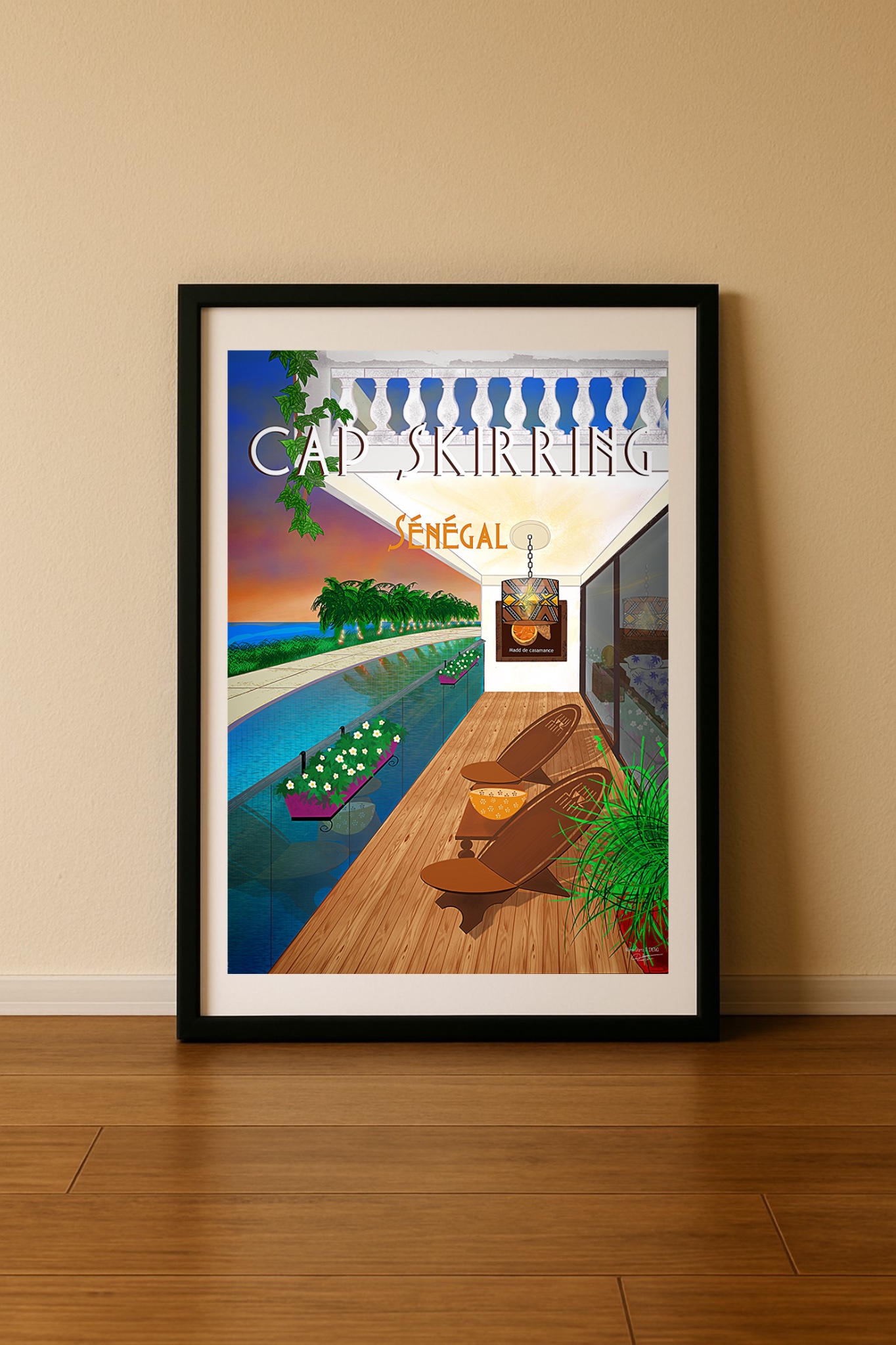 Affiche Cap Skirring, Sénégal