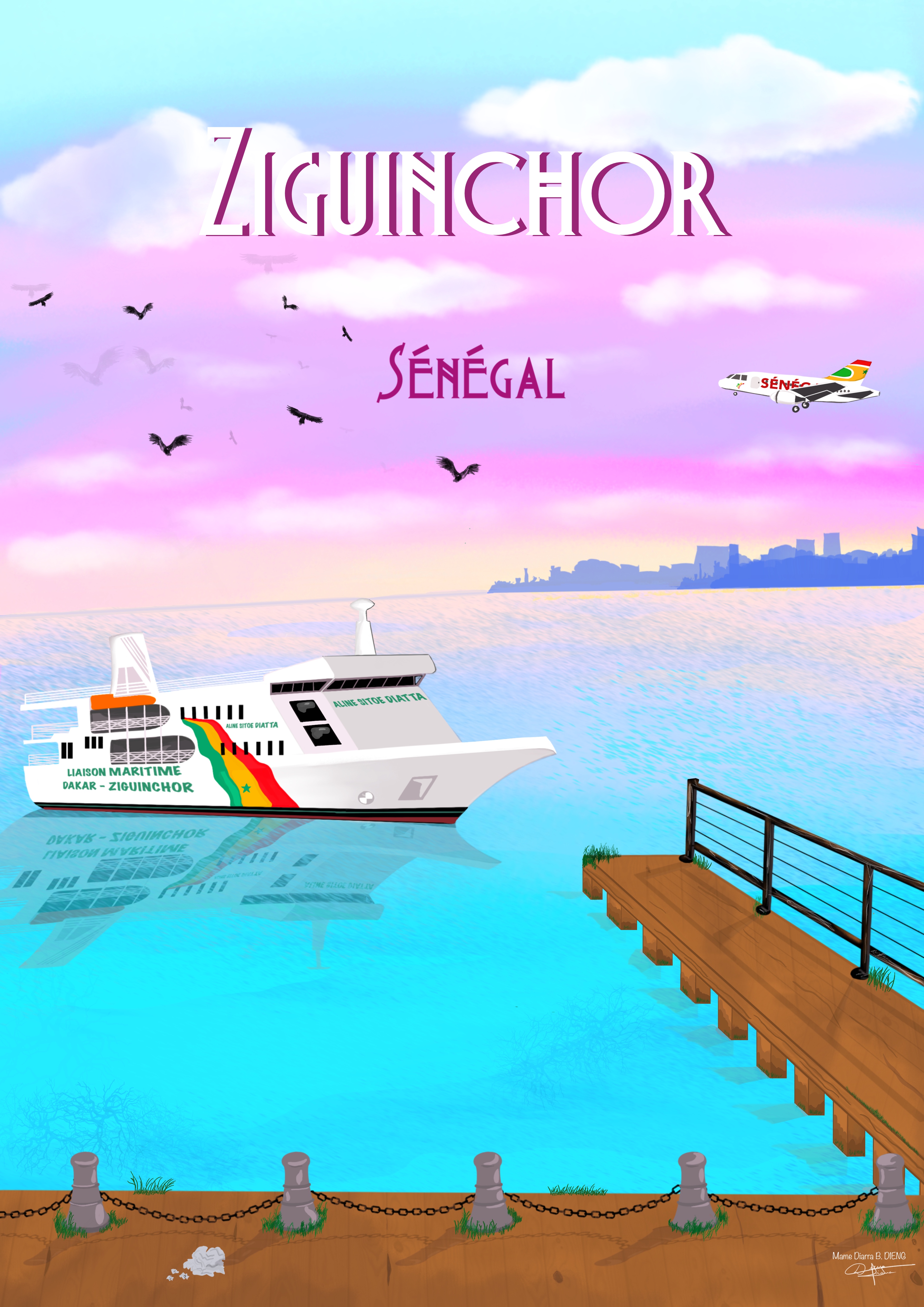 Affiche Ziguinchor Sénégal