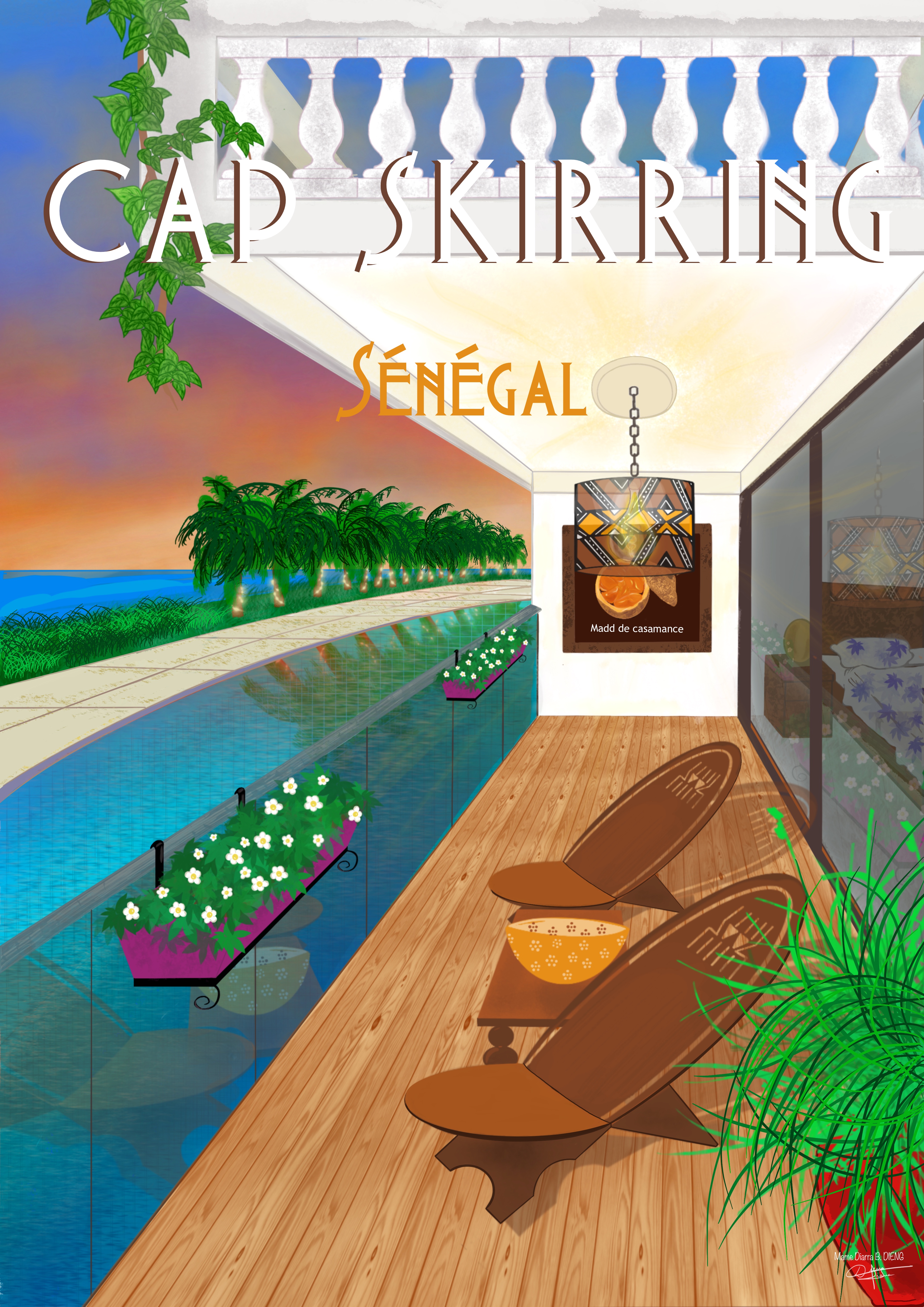 Affiche Cap Skirring, Sénégal