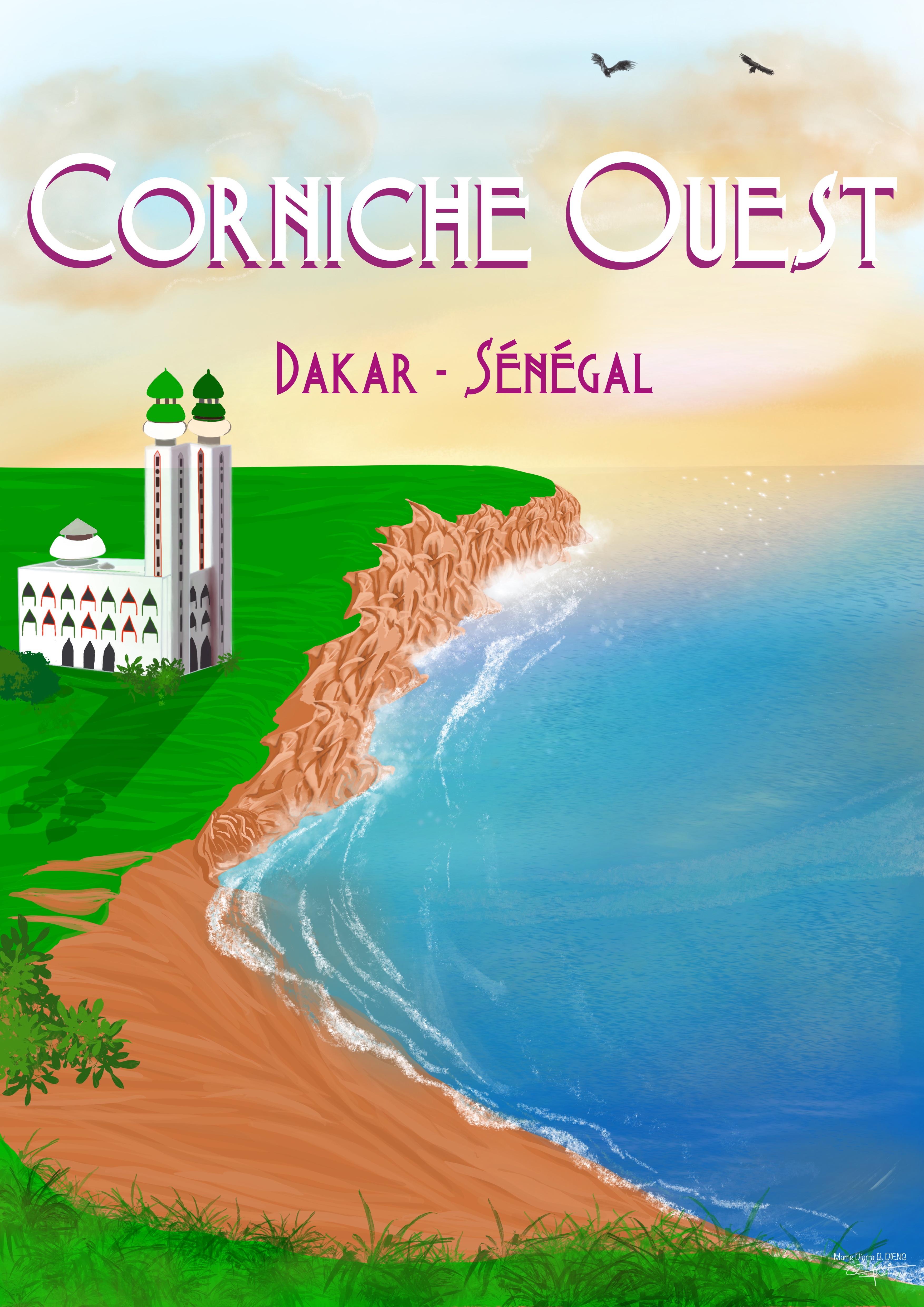 Affiche Corniche Ouest