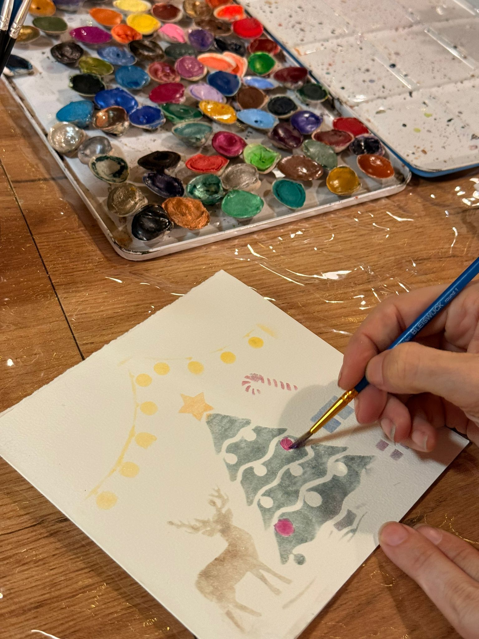 TALLER DE ACUARELAS NAVIDEÑAS🌲💫