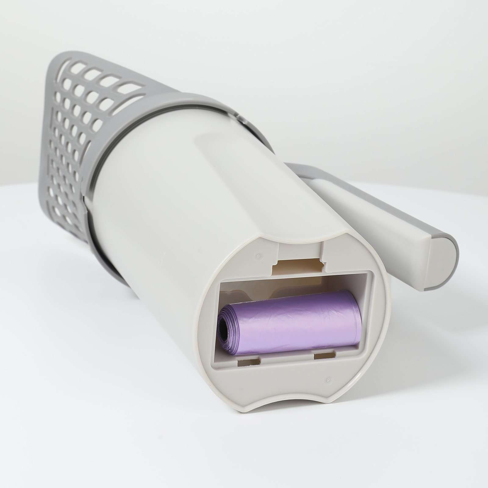 Pala para arena de gato con recogedor integrado