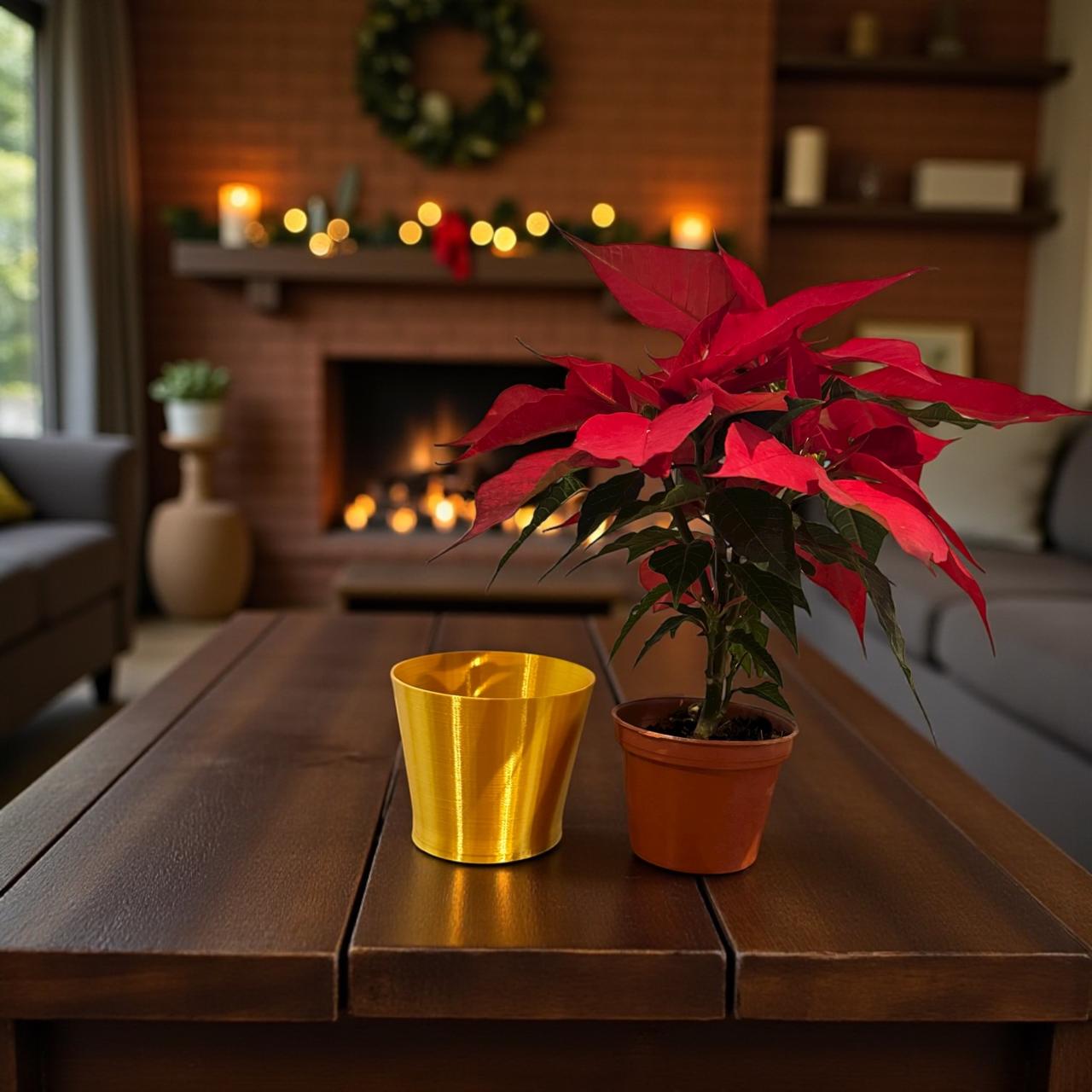 Maceta navideña chica