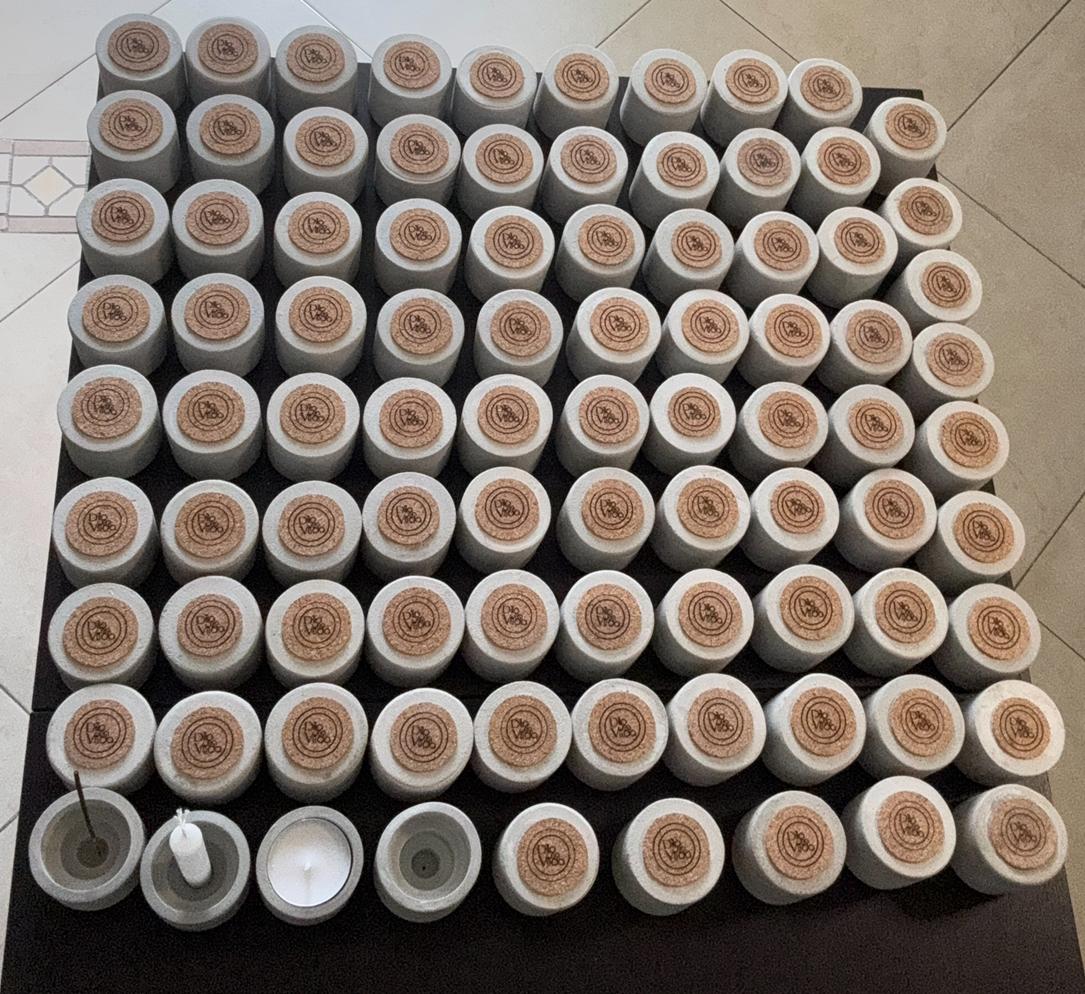 Portavelas. Cuatro opciones de vela e incienso.