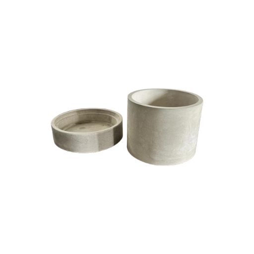Maceta Circular Autorregable De Concreto