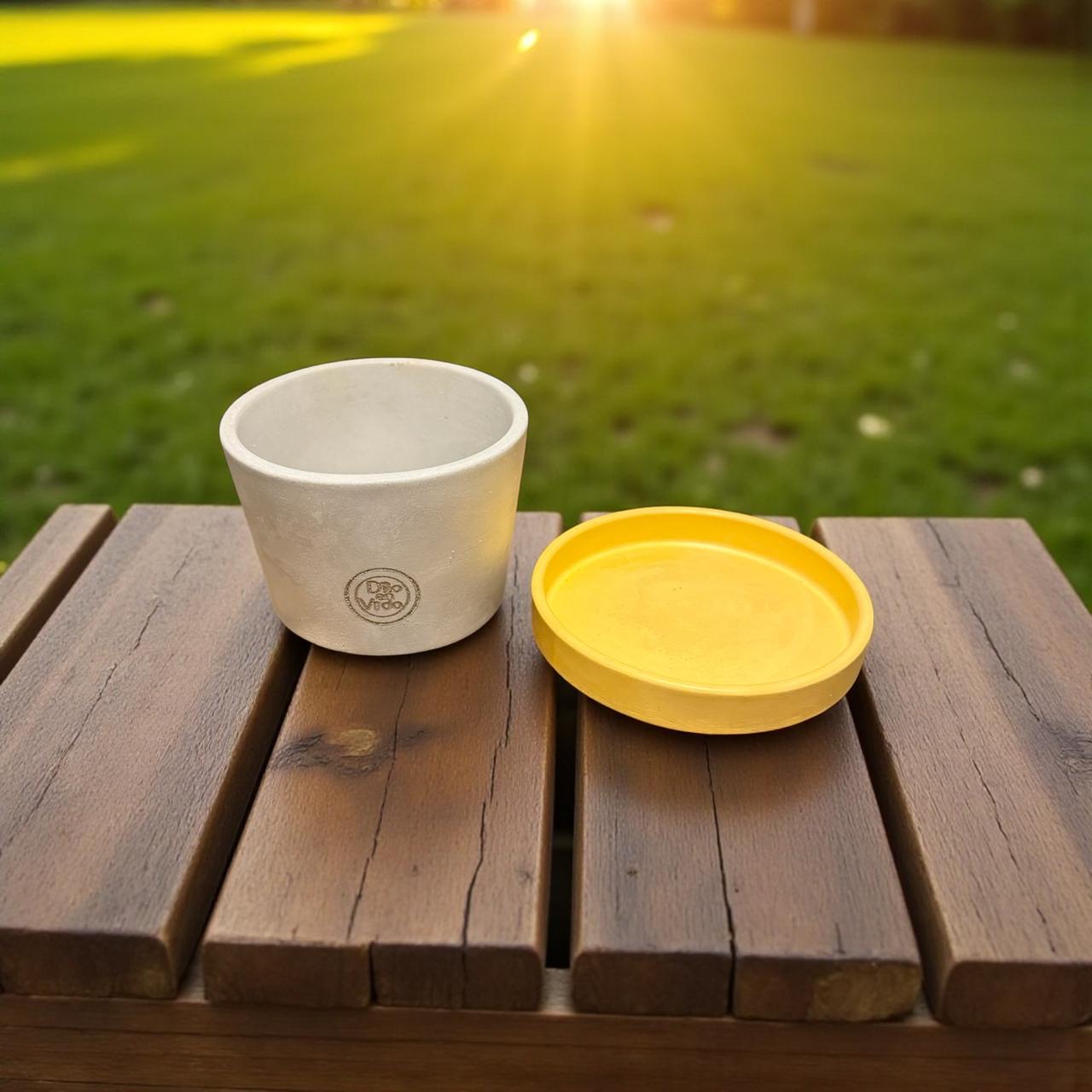 Maceta cónica pequeña (no incluye el plato)