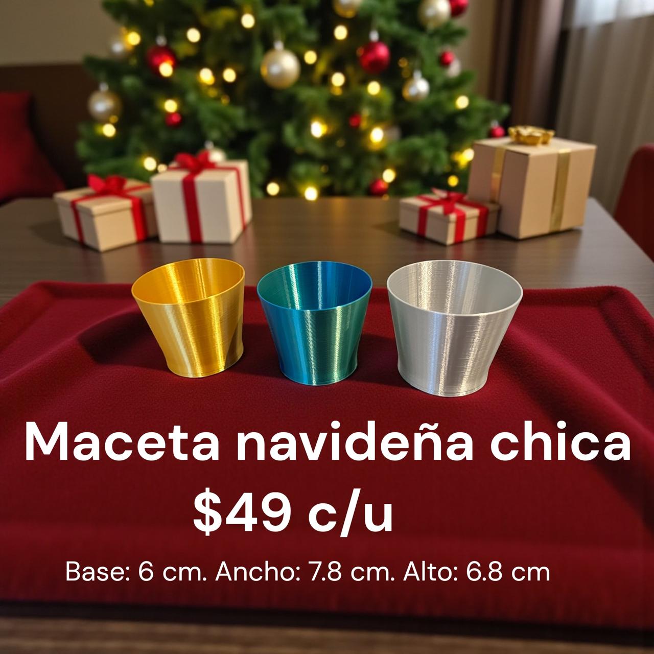 Maceta navideña chica