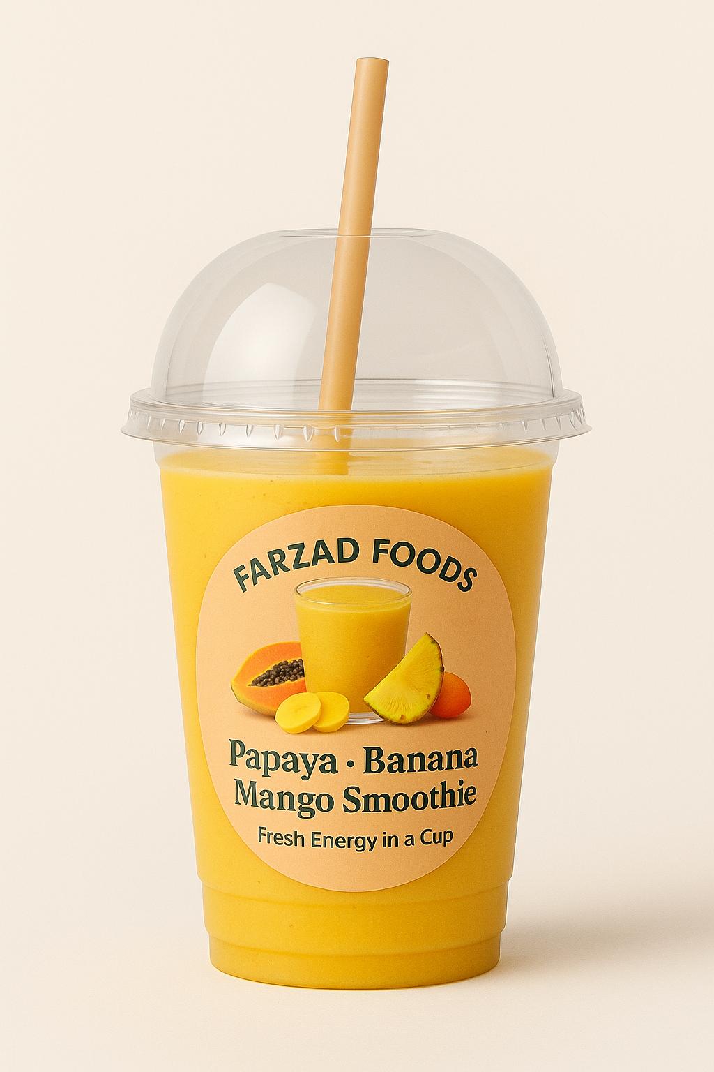Papaya Banana Mango Smoothie