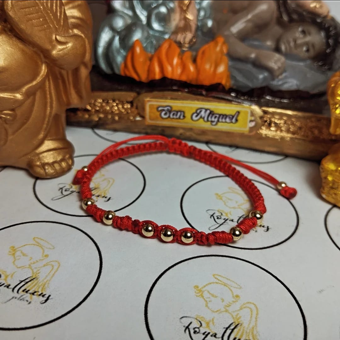 PULSERA CENTRO 3 BALINES NUDOS