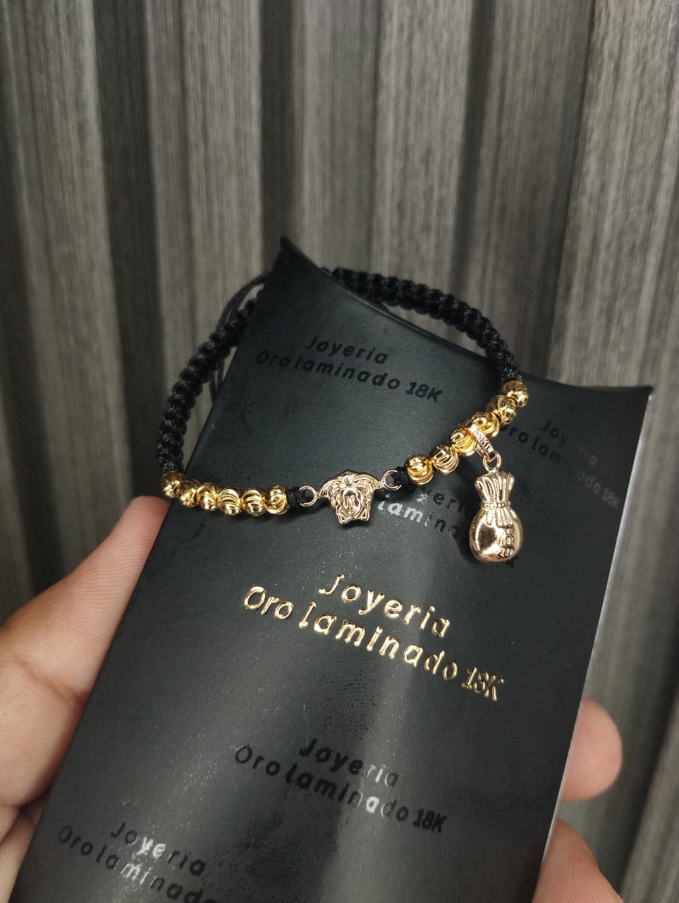 PULSERA VERSACE DIJE BOLSA DE DINERO