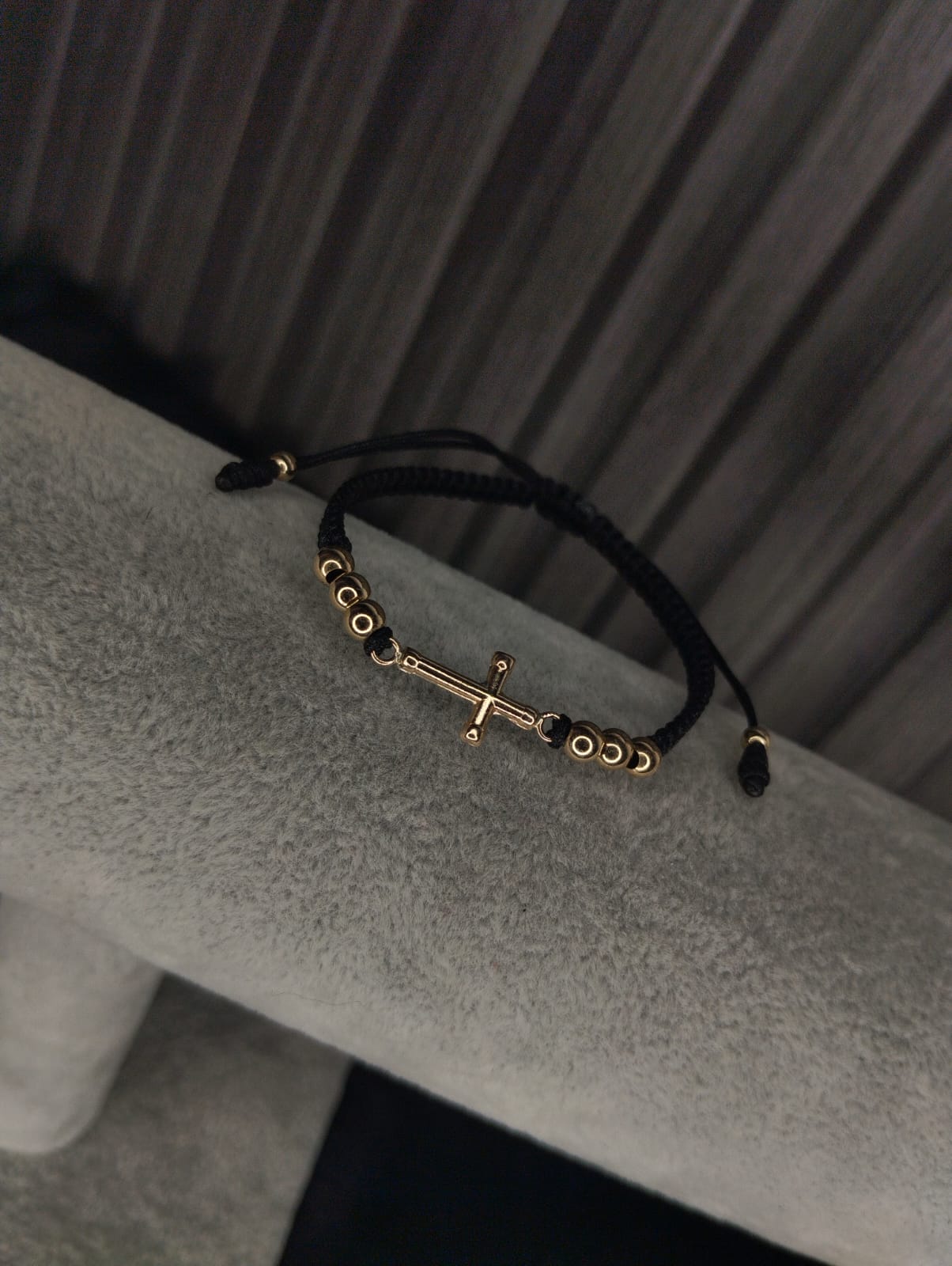 PULSERA CRUZ TUBULAR 6 BALINES