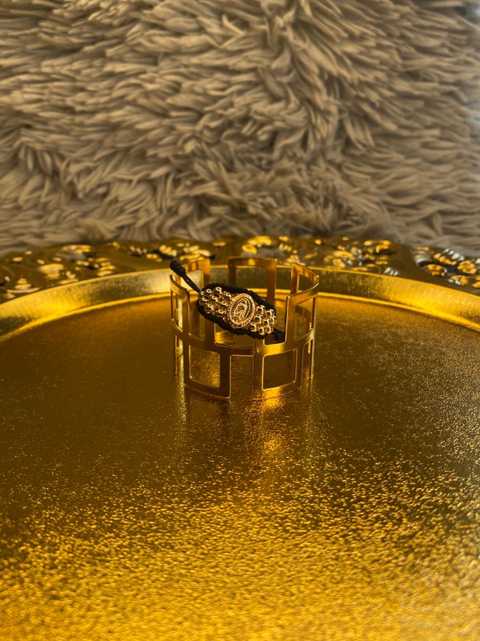 ANILLO VIRGEN LAZOS TRIPLE CARRIL 3MM