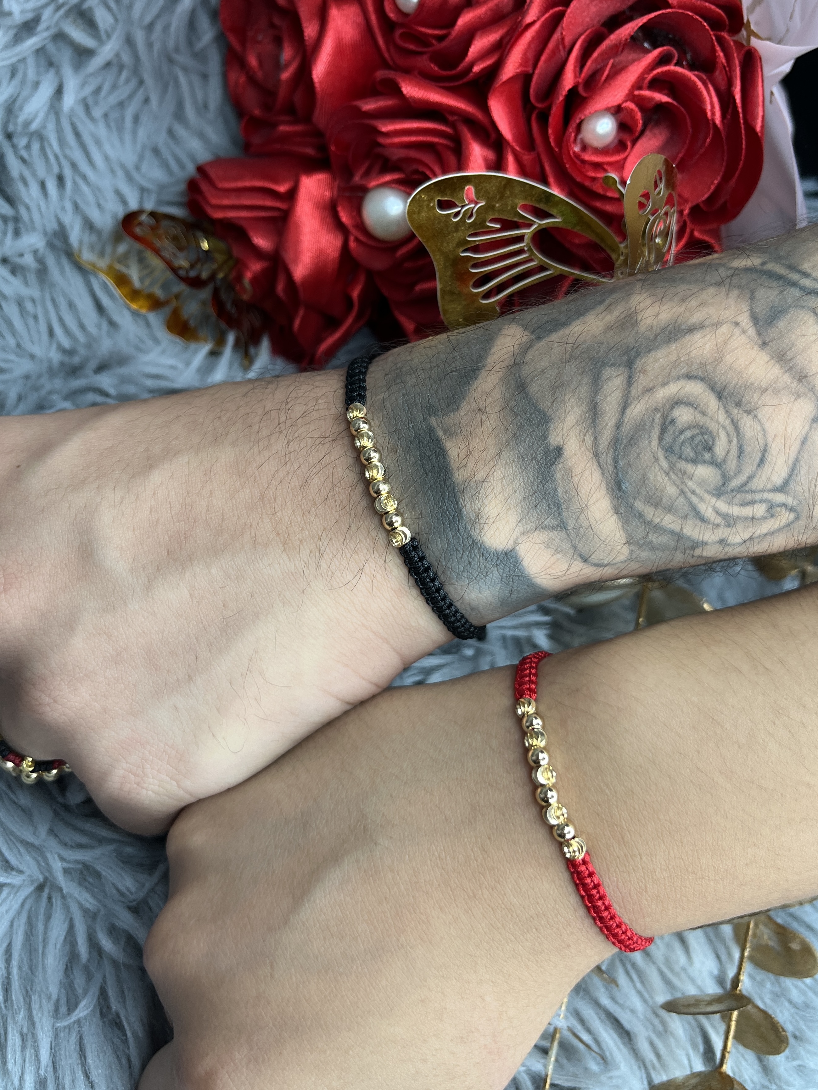 CONJUNTO PULSERAS INTERCALADO ITALY LISO 4MM