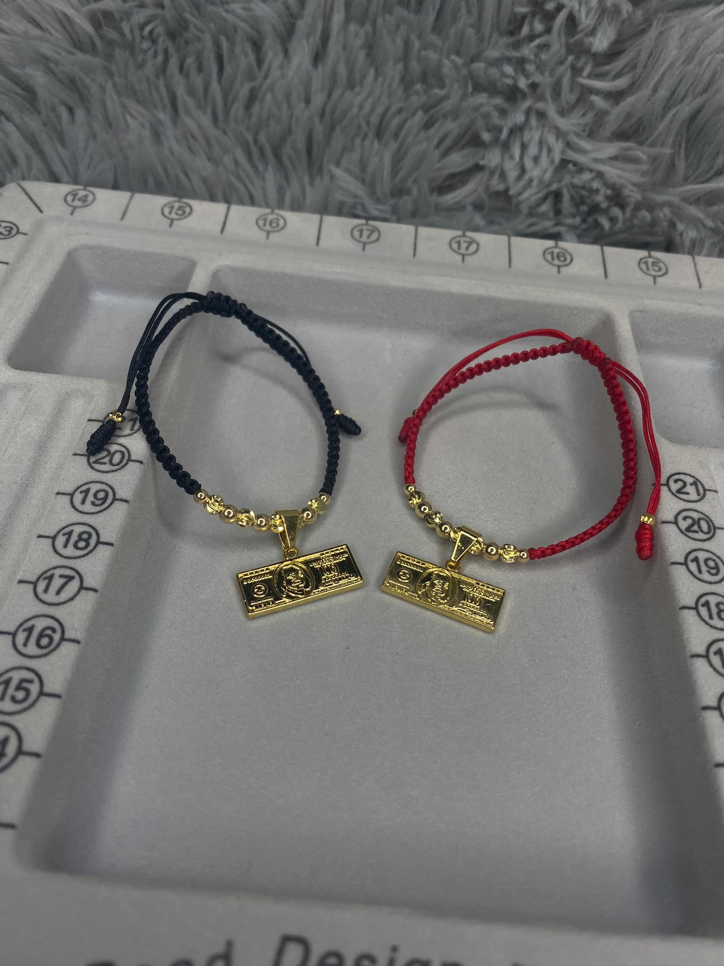 CONJUNTO PULSERAS DOLLAR INTERCALADAS ITALY LISO