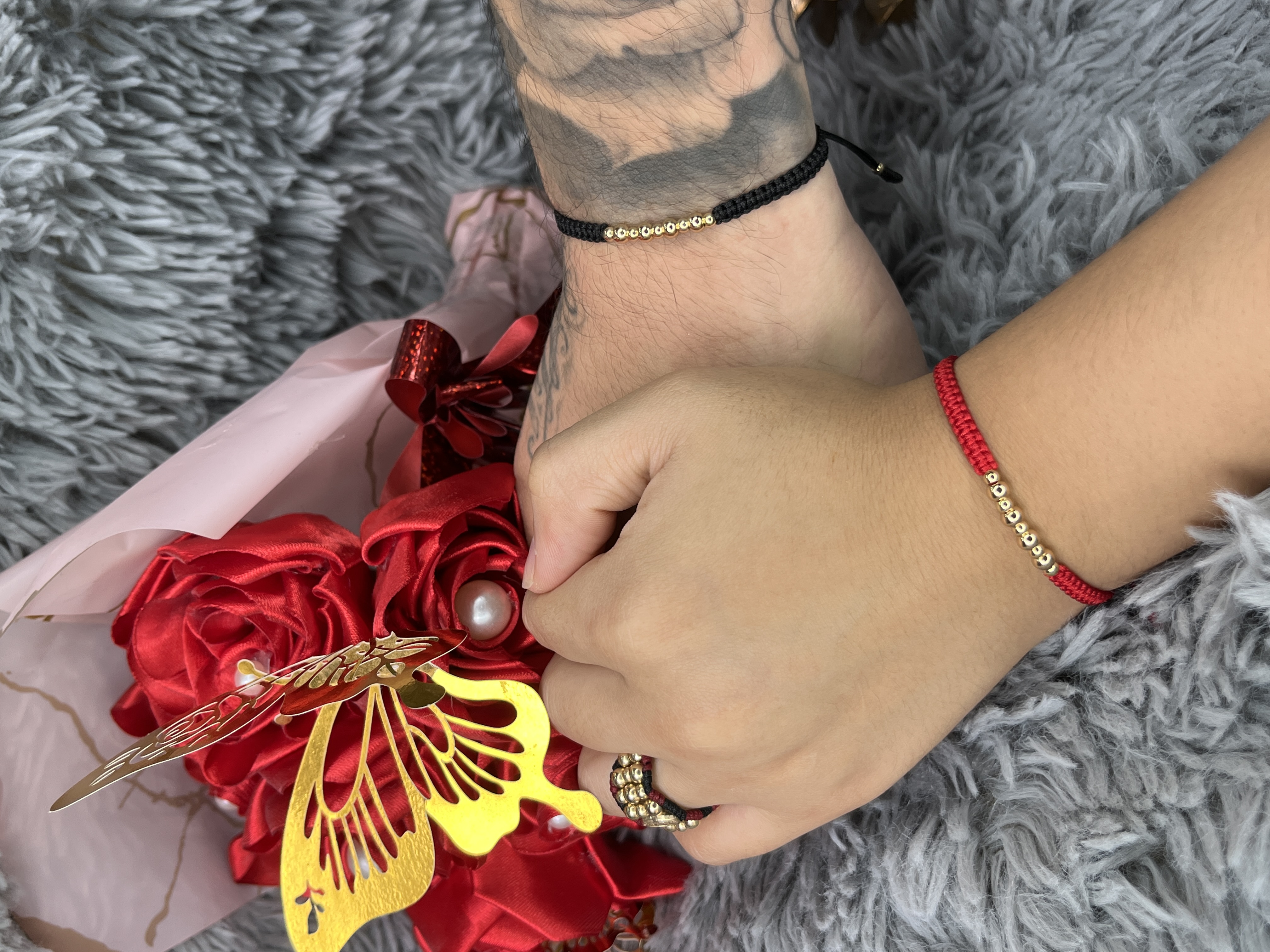 CONJUNTO PULSERAS INTERCALADA LISO