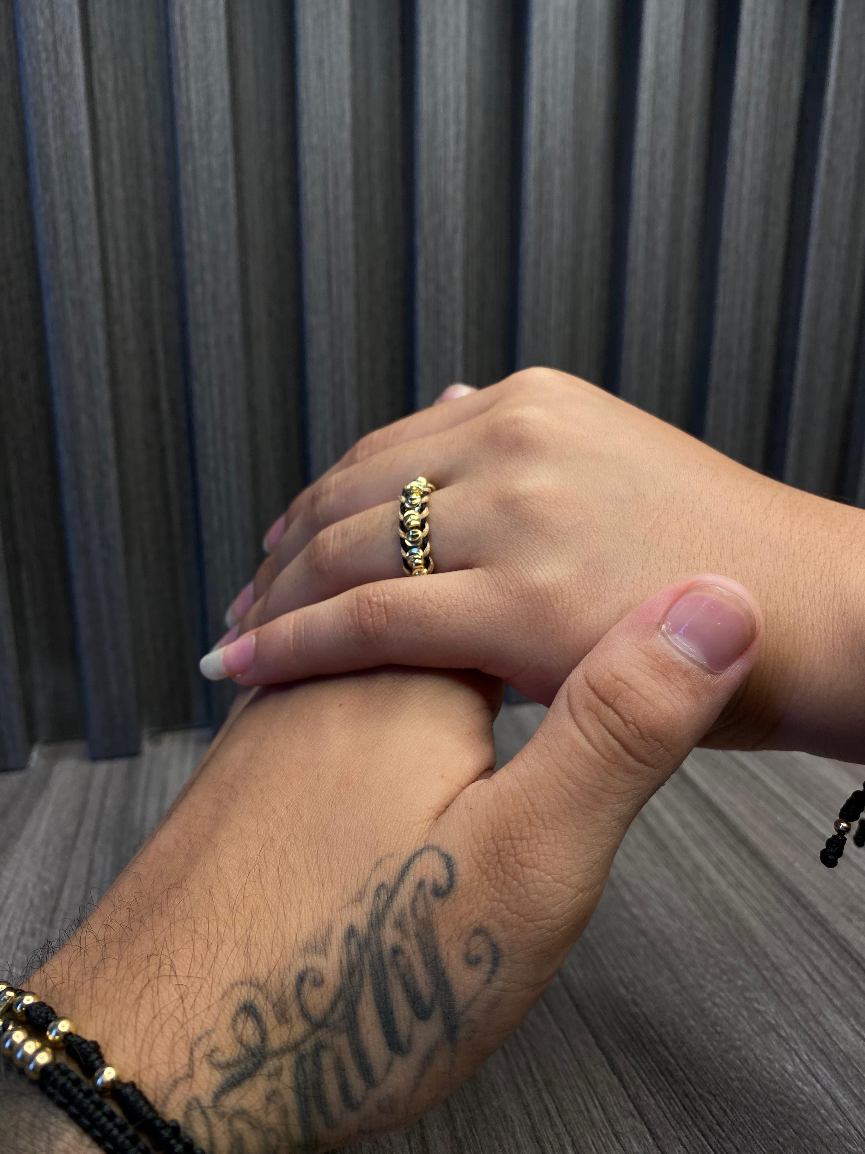 CONJUNTO PULSERA + ANILLO ENTRELAZADO ITALY