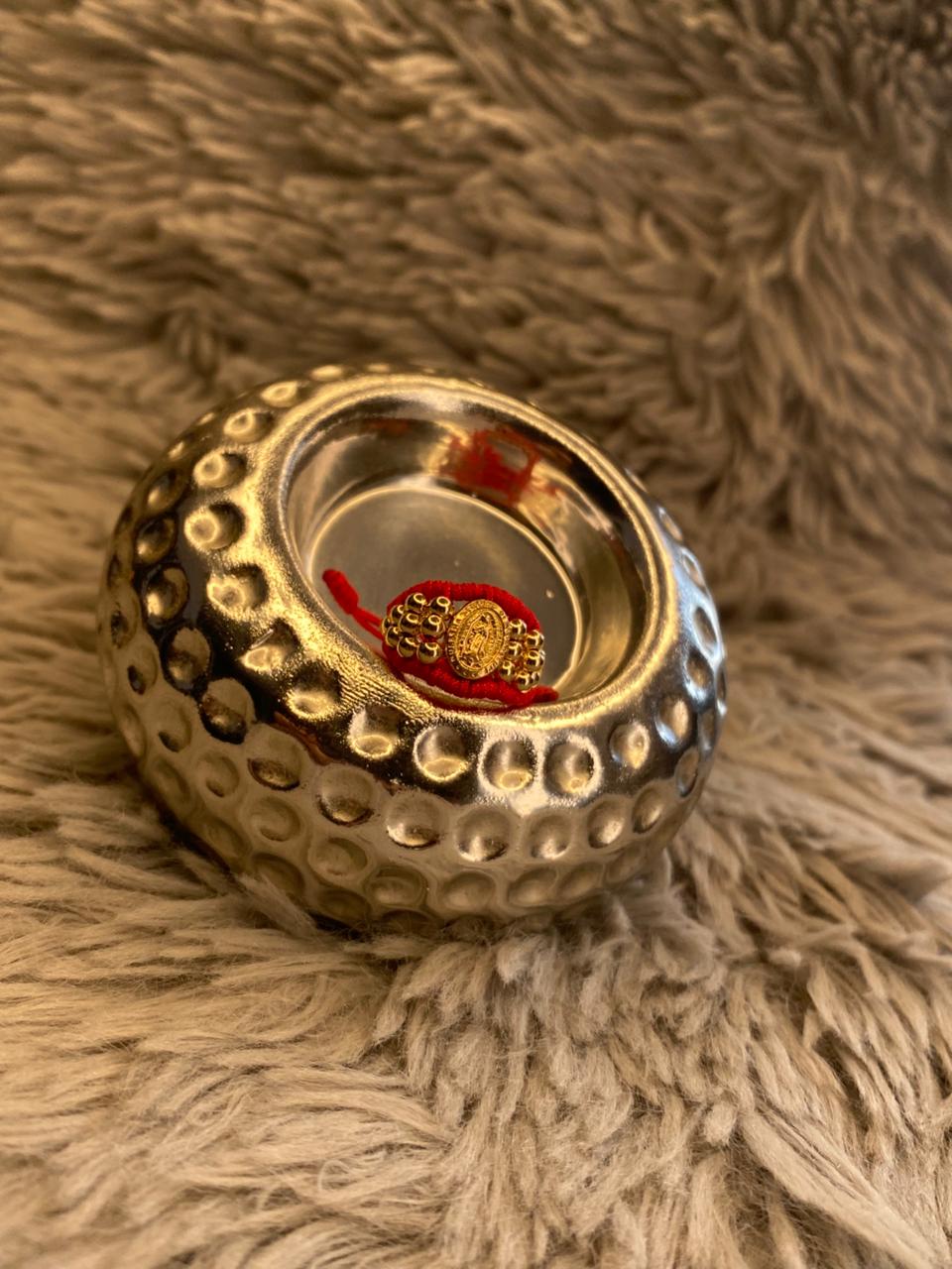 ANILLO VIRGEN LAZOS TRIPLE CARRIL 3MM